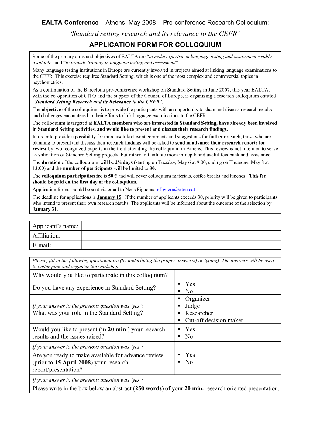 Standard Setting Research and Its Relevance to the CEFR