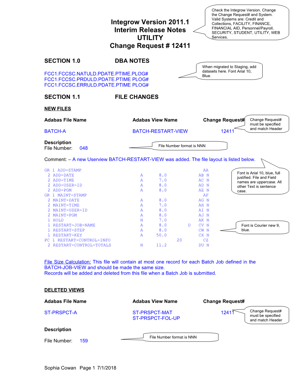 Integrow Version 2011.1