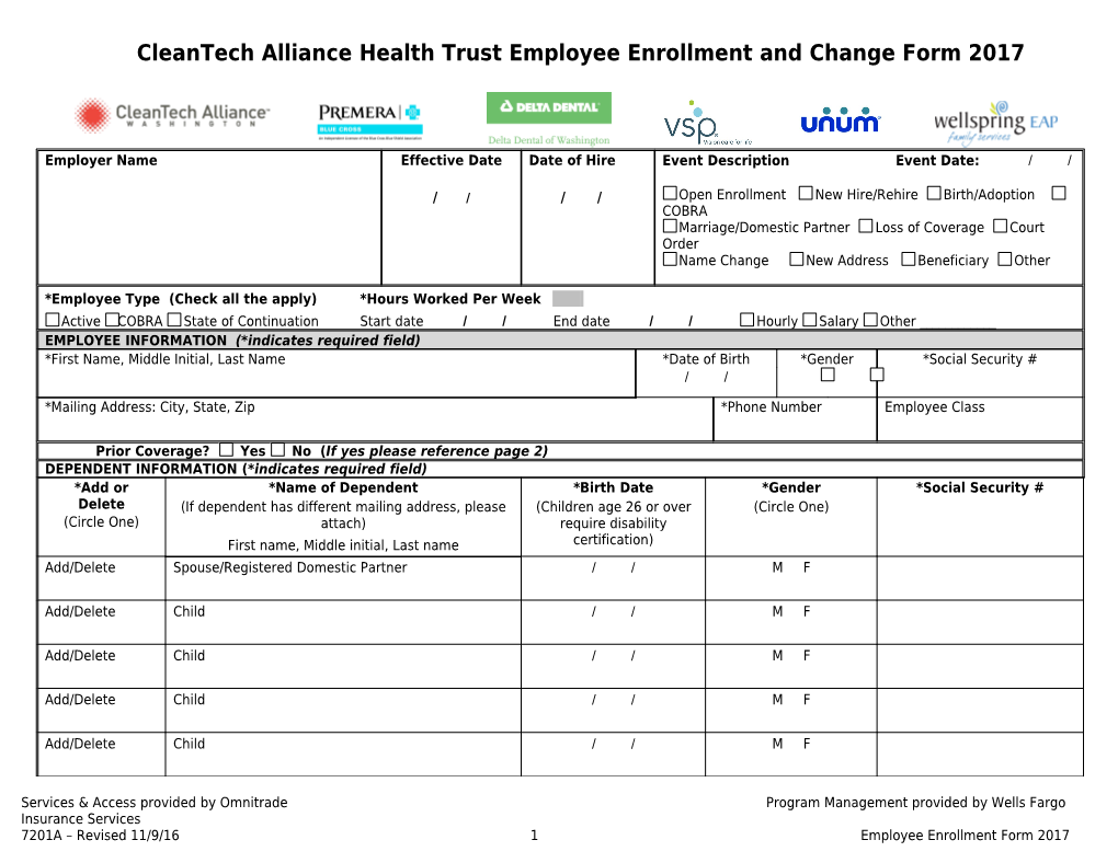 Washington Alliance for Healthcare Insurance Trust s2