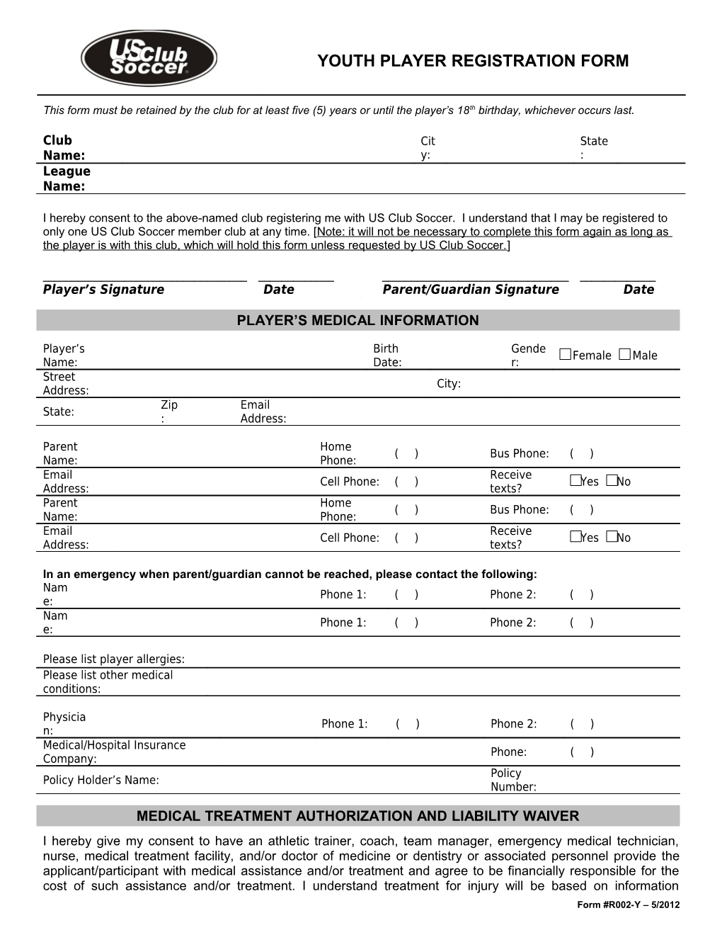 R002-Y - Youth Player Registration Form s2