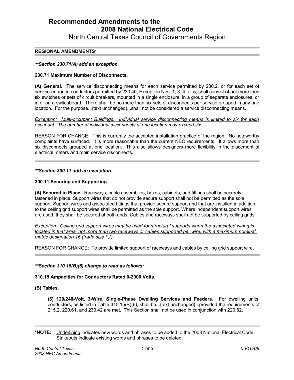 Draft	1993 National Electrical Code	5/21/93