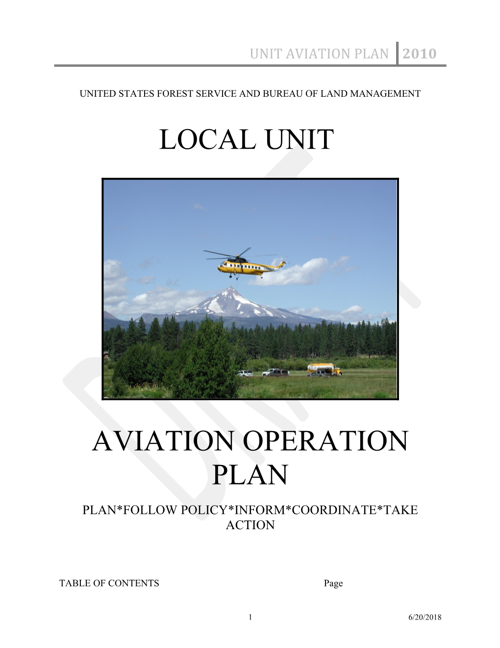 Cofms Aviation Plan 2010