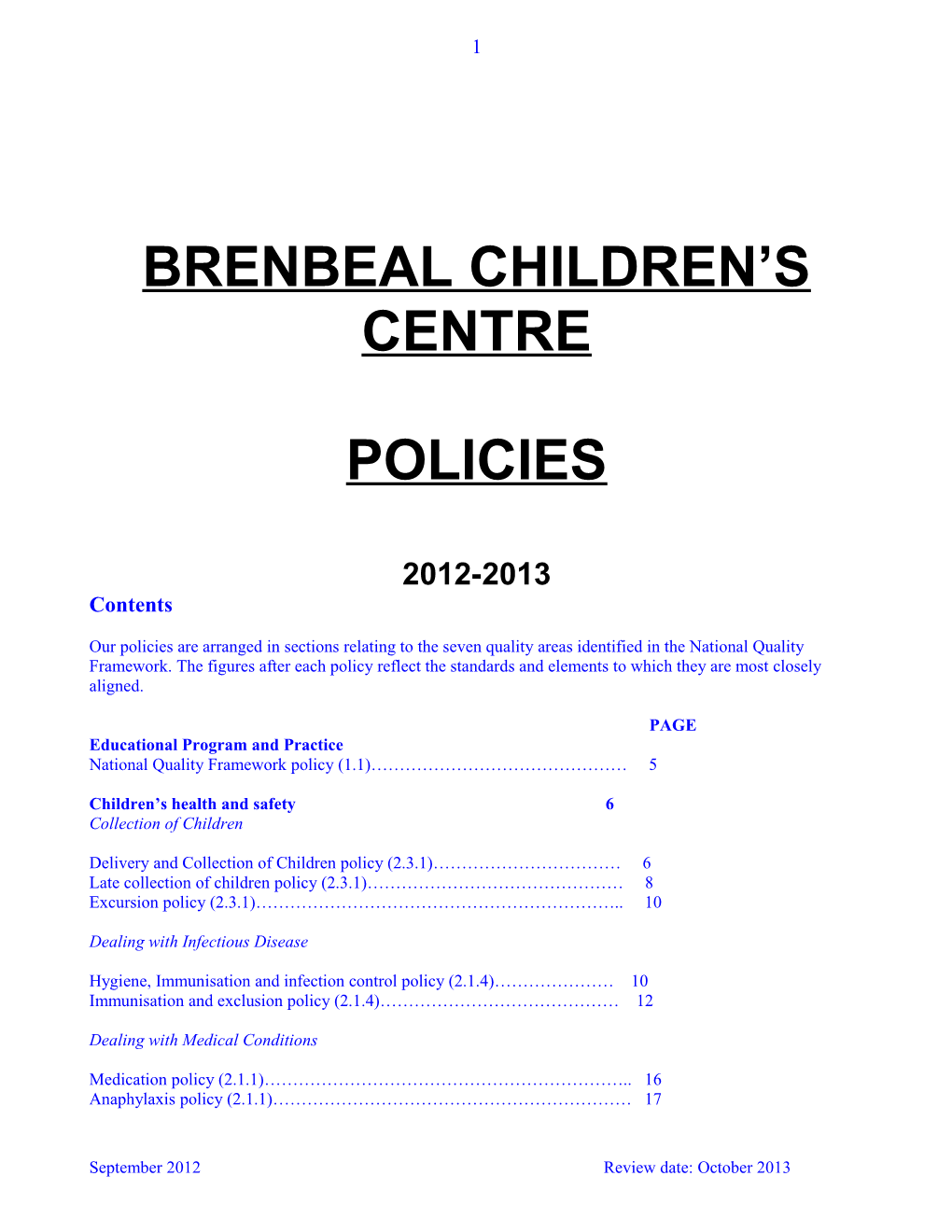 Brenbeal Children S Centre
