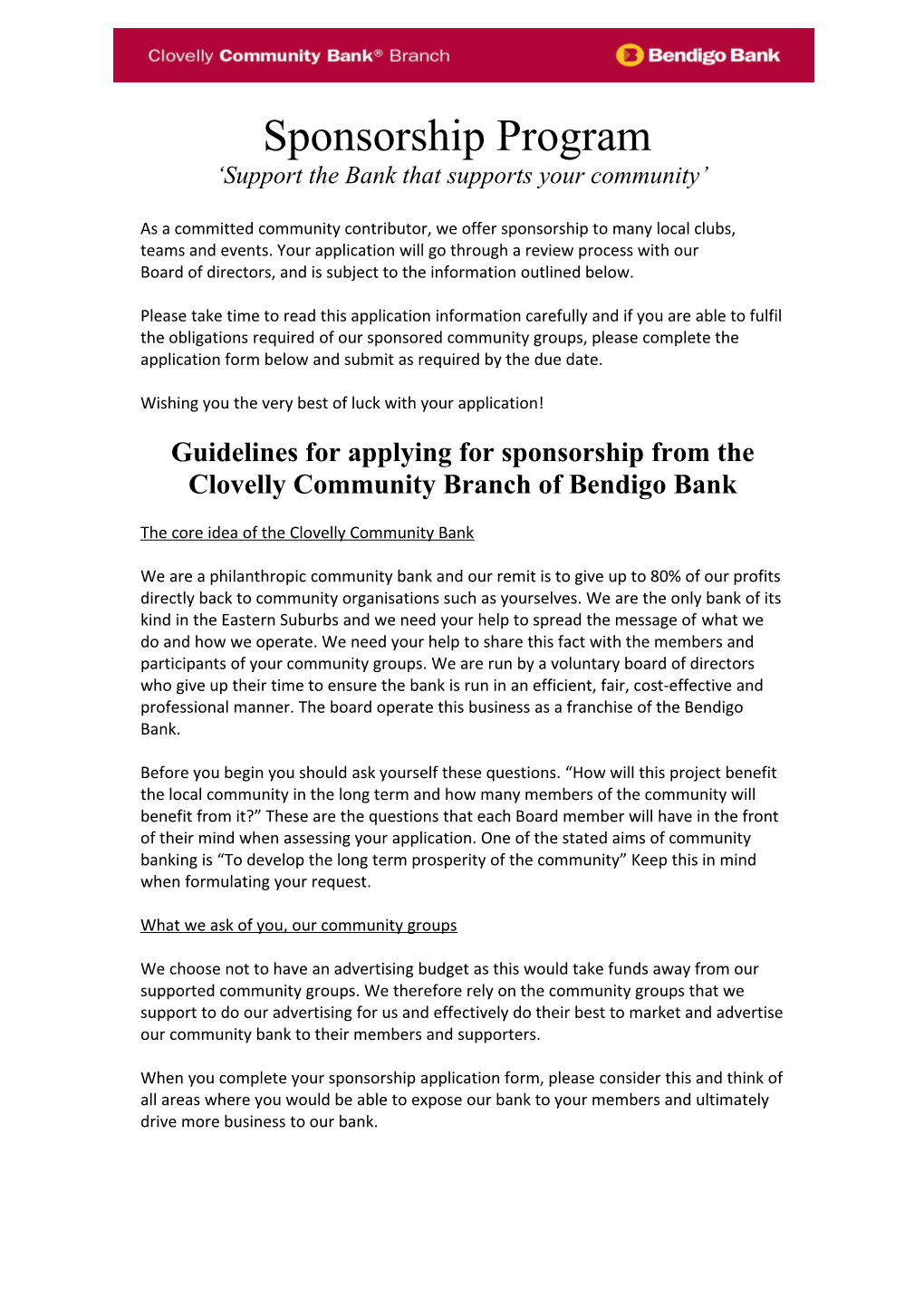 Support the Bank That Supports Your Community