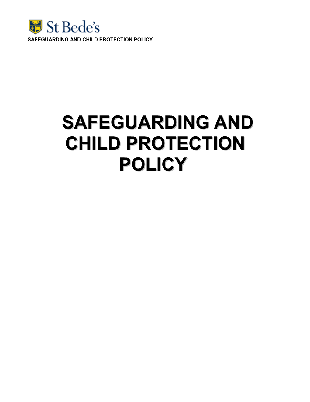 Model Safeguarding and Child Protection Policy for Schools