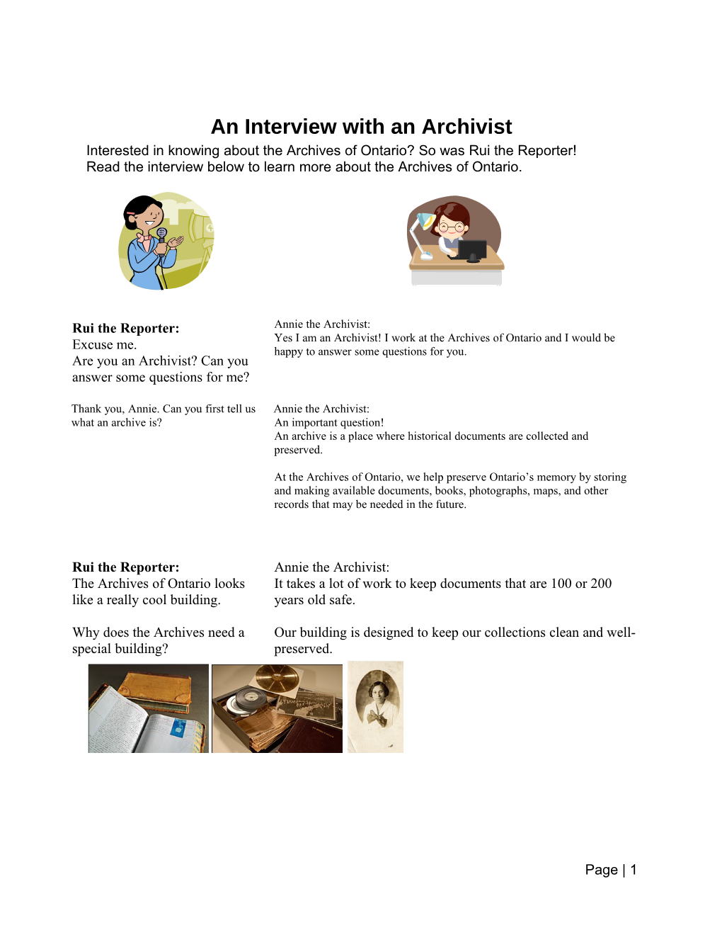 An Interview with an Archivist