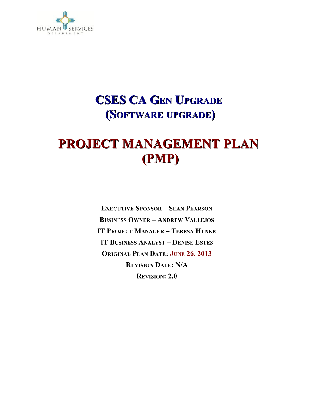 CSES CA Gen Upgrade (Software Upgrade)