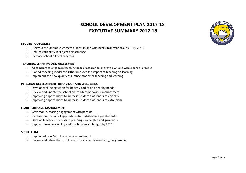 Executive Summary 2017-18