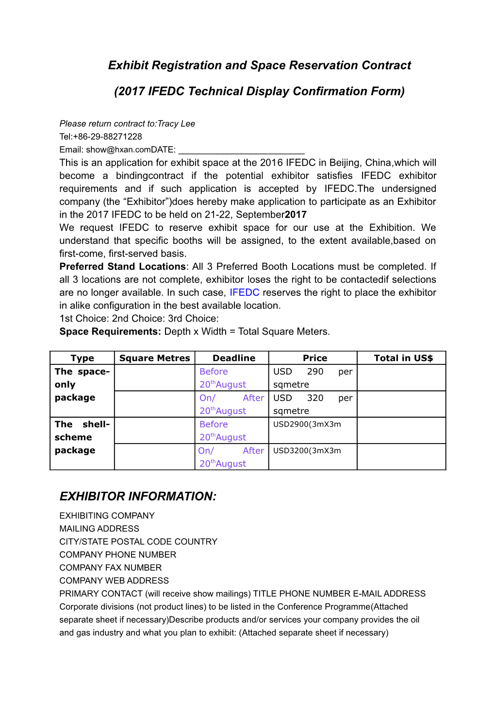 2012 ICRSM Exhibit Space Reservation Contract