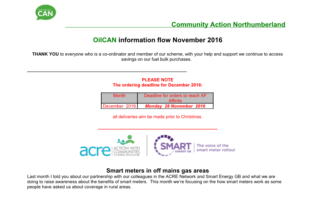 Oilcan Information Flow November 2016