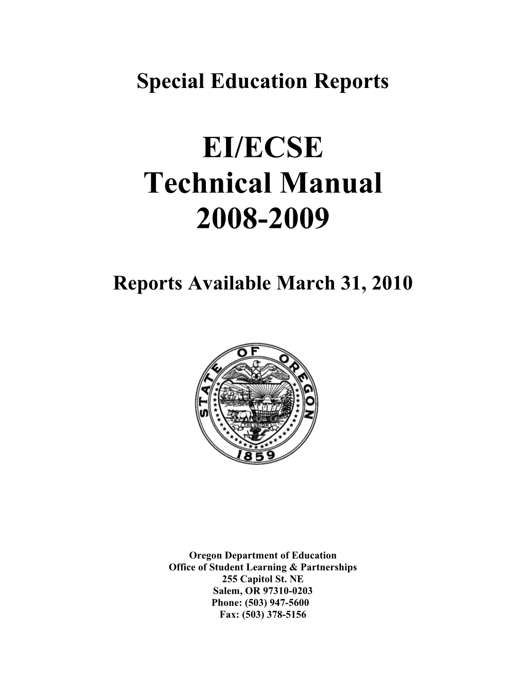 Special Education Reports