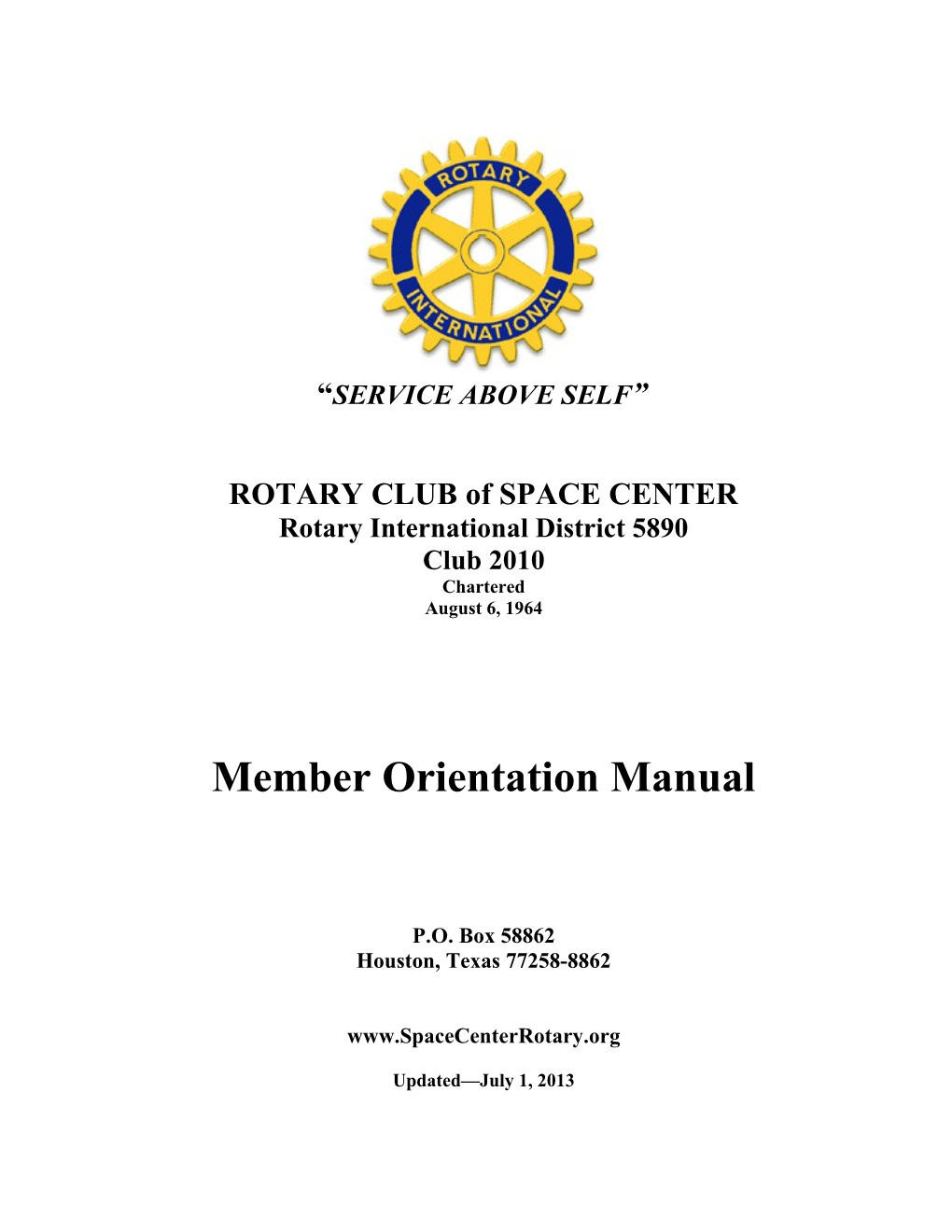 ROTARY CLUB of SPACE CENTER