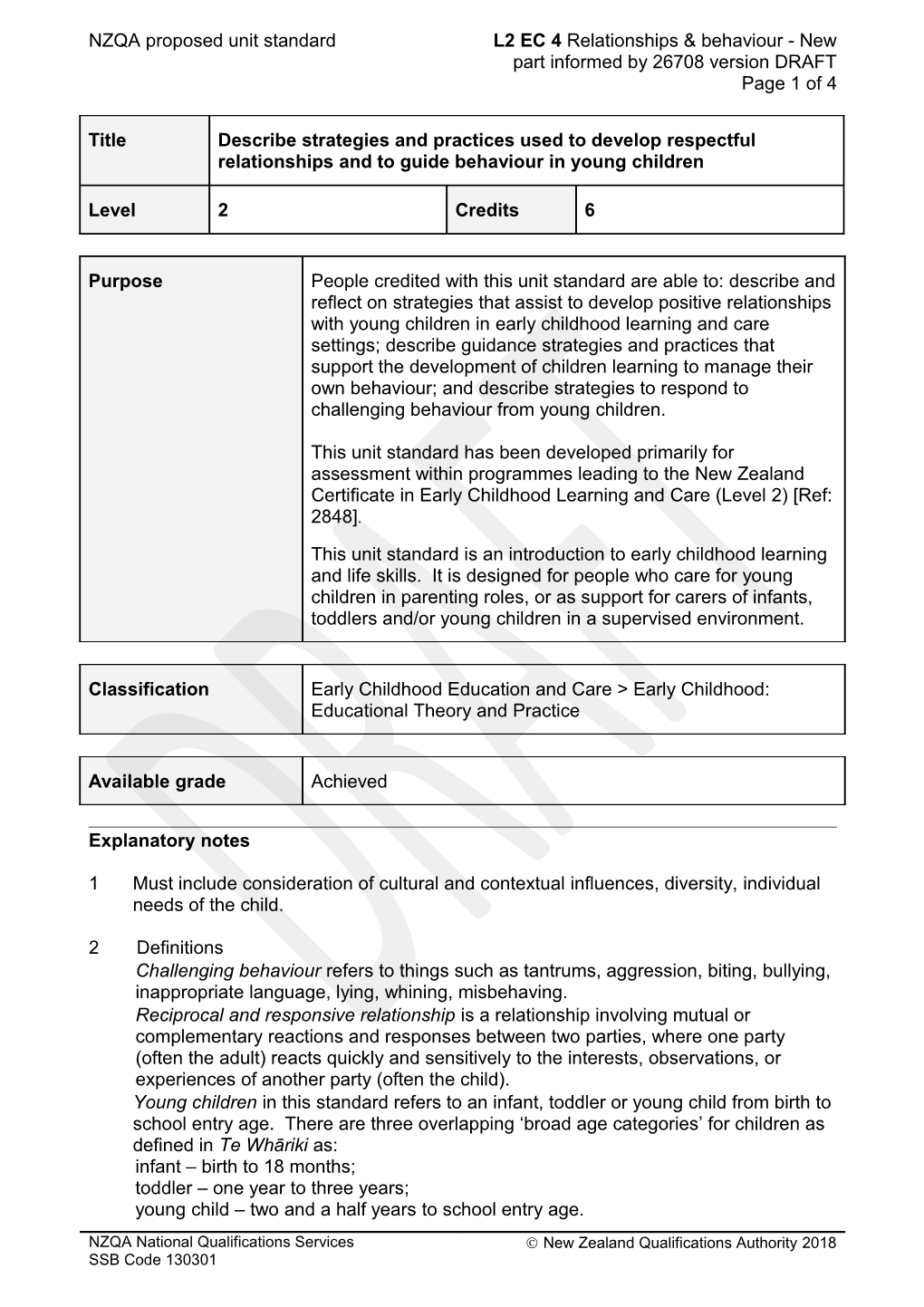 26708 Develop Reciprocal and Responsive Relationships with a Child in an ECE Service