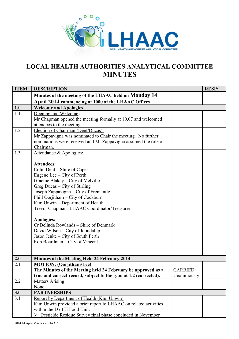 Local Health Authorities Analytical Committee