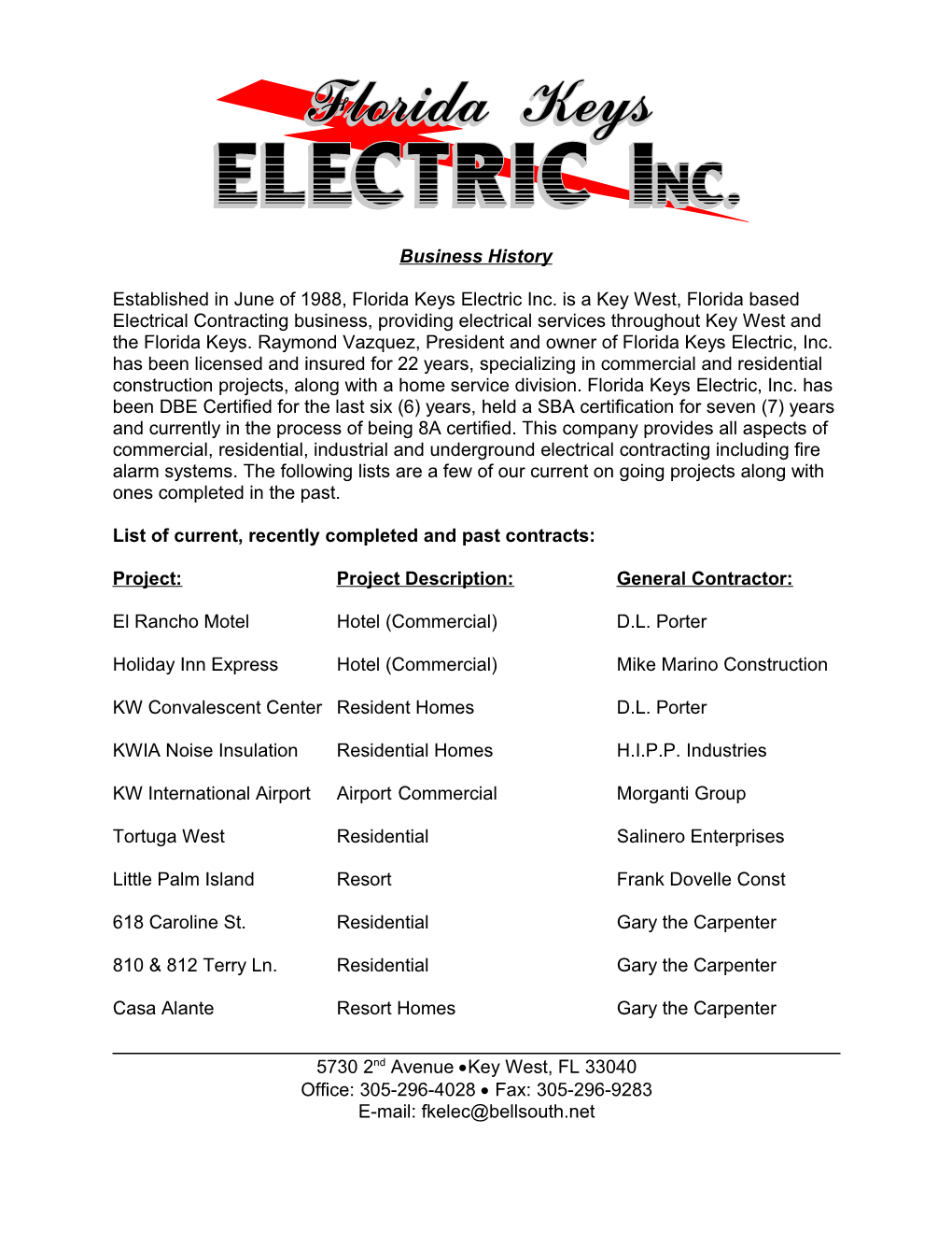 Florida Keys Electric, Inc