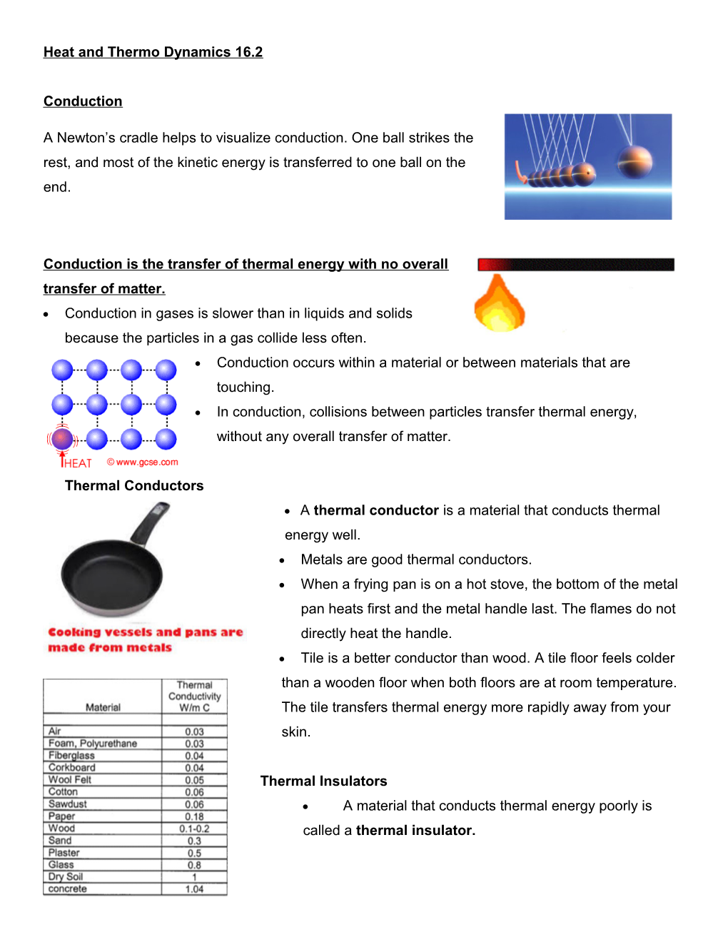 Heat and Thermo Dynamics 16.2