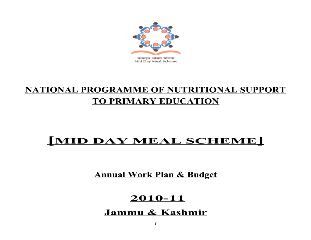 National Programme of Nutritional Support to Primary Education