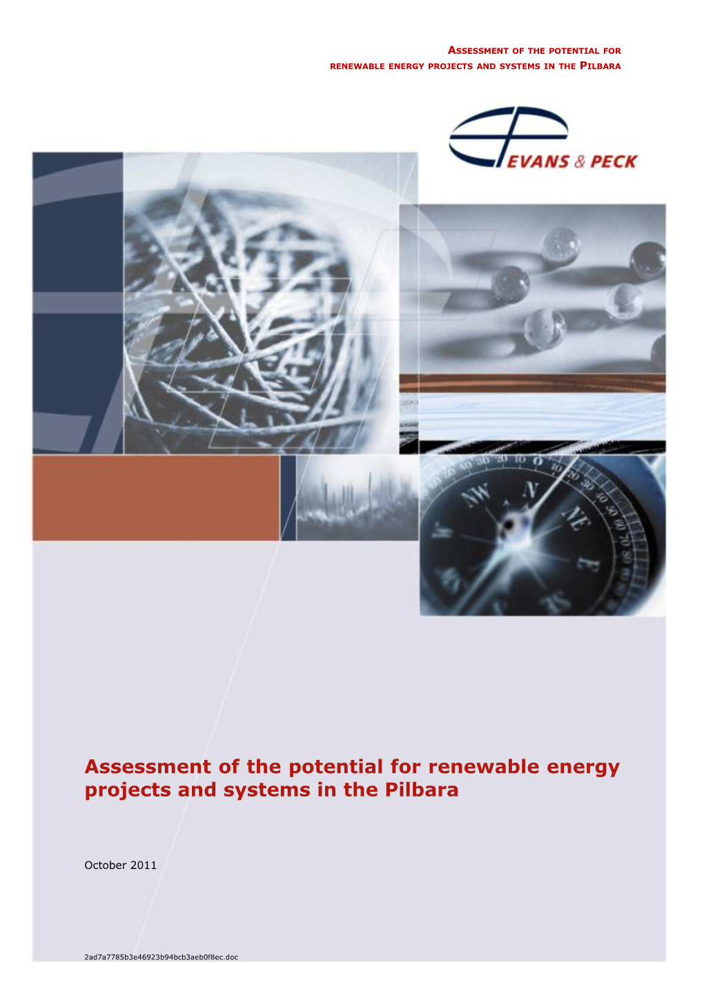 Assessment of the Potential for Renewable Energy Projects and Systems in the Pilbara