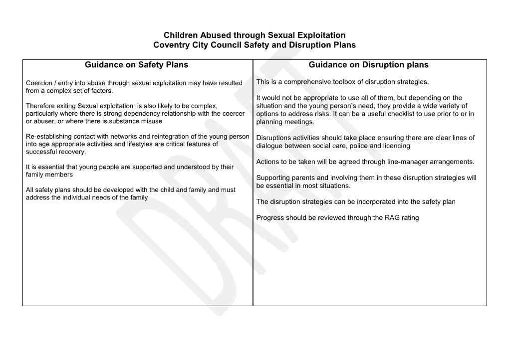 Example Child Sexual Exploitation Plan s1