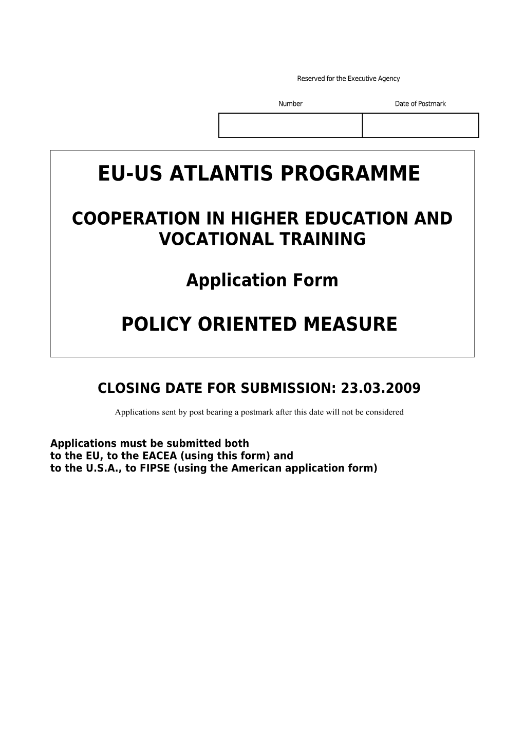 Cooperation in Higher Education and Vocational Training