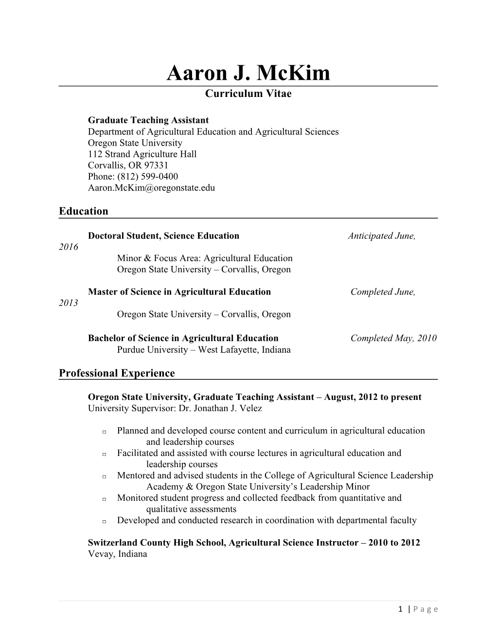 Curriculum Vitae s3