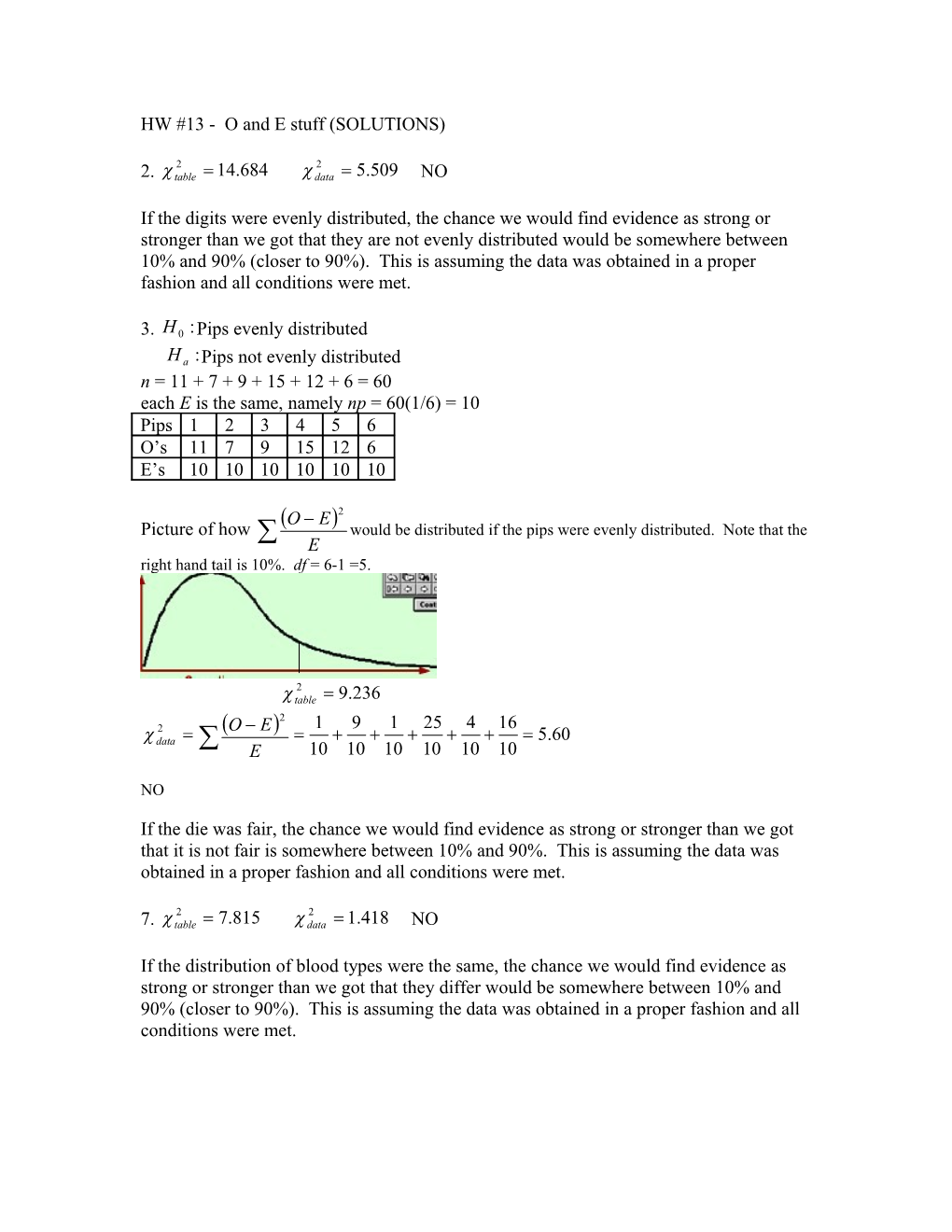 HW #13 - O and E Stuff (SOLUTIONS)