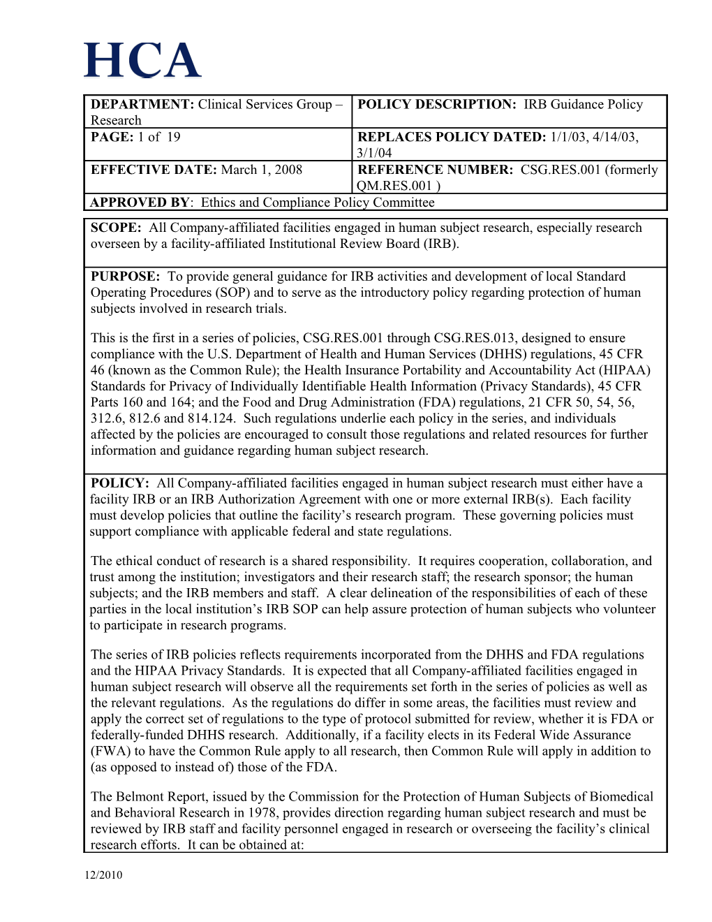 DEPARTMENT: Clinical Services Group Research s1