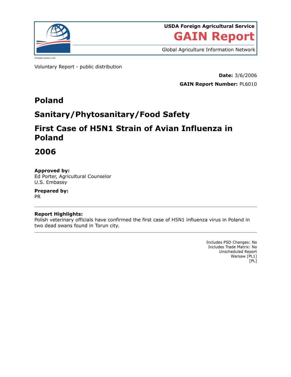 Voluntary Report - Public Distribution s42