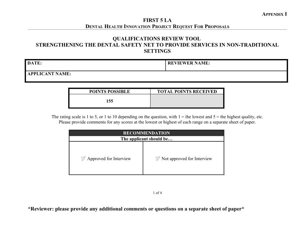 Review Cover Sheet