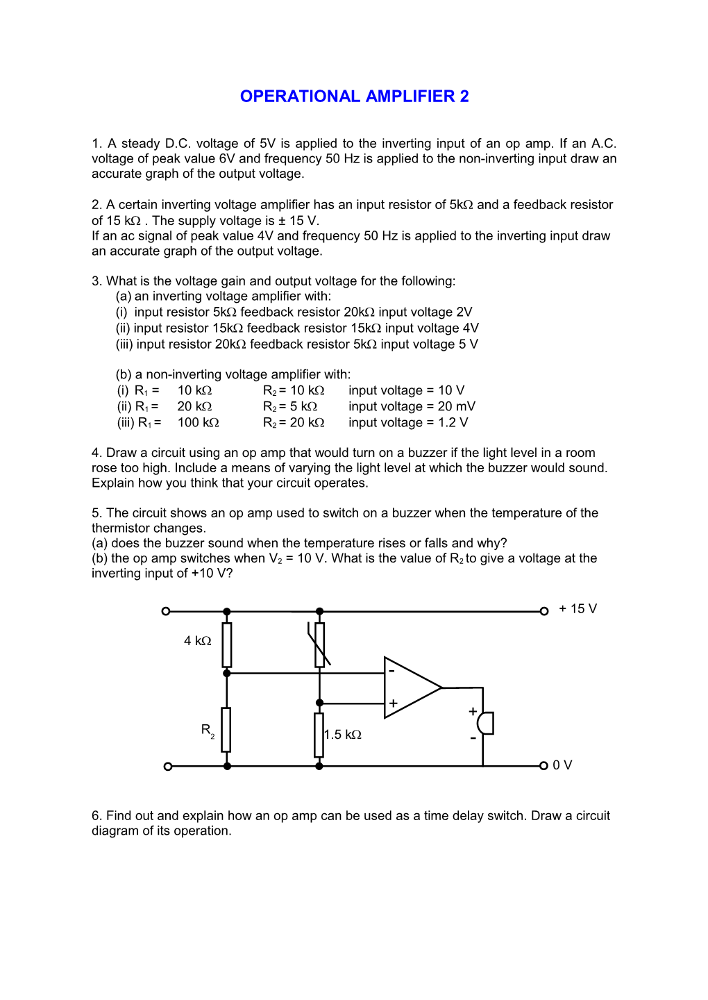 Operational Amplifier 2