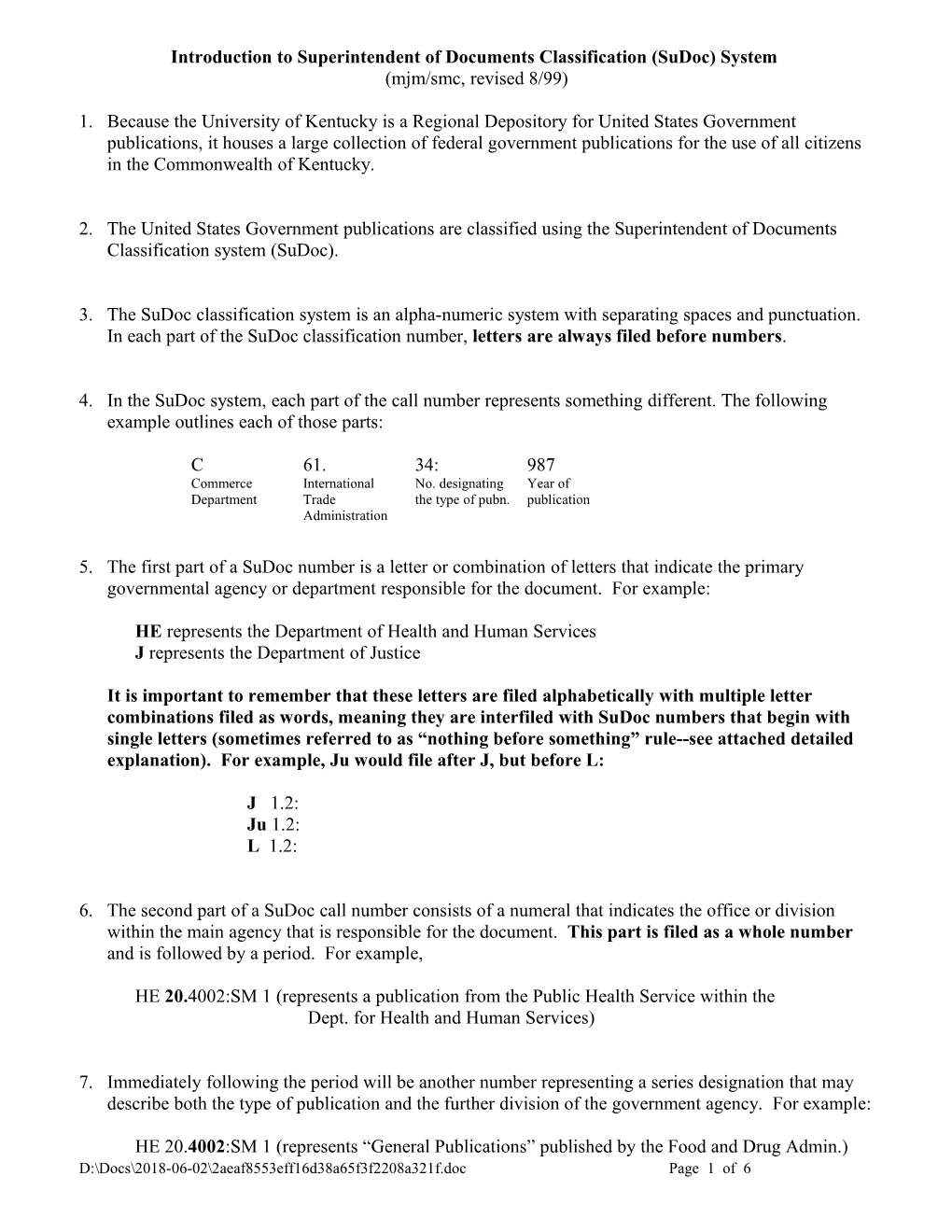 Superintendent of Documents Classification System (Sudoc)