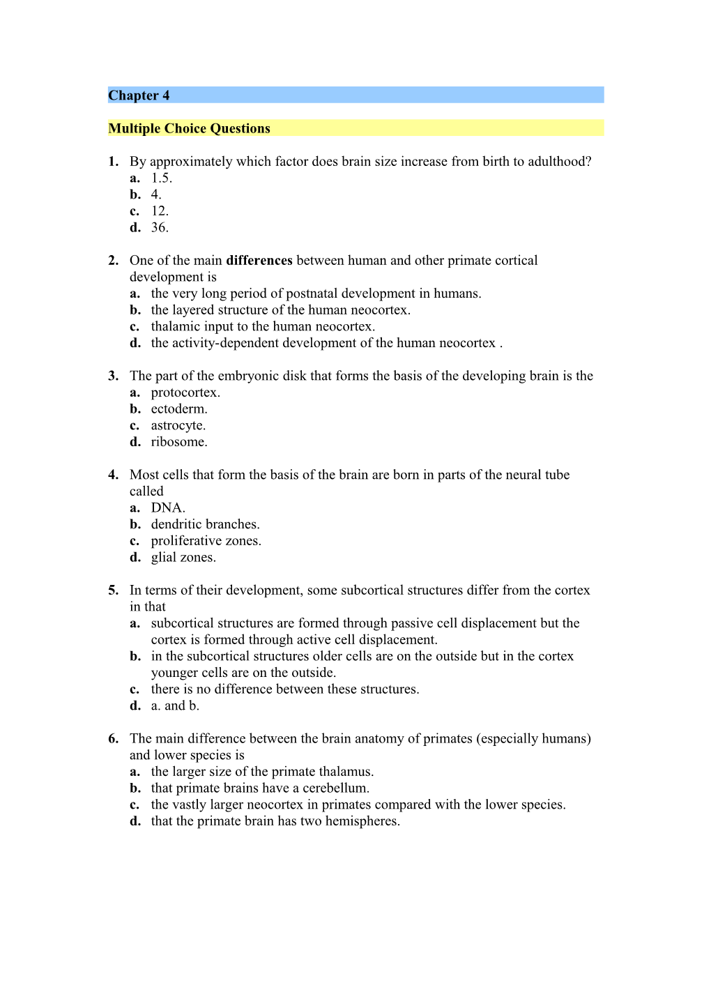 Multiple Choice Questions s5