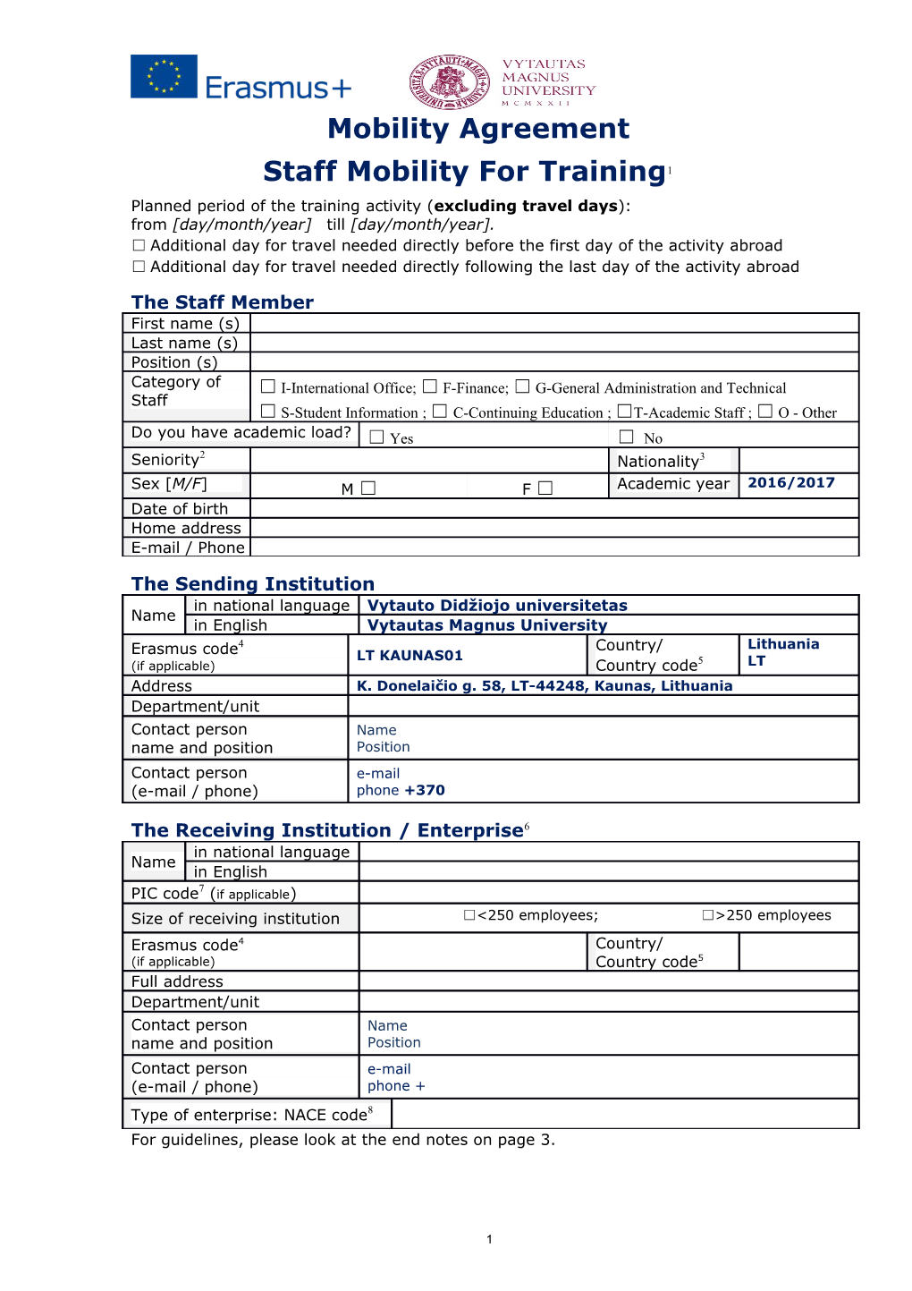 Staff Mobility for Training 1 s1