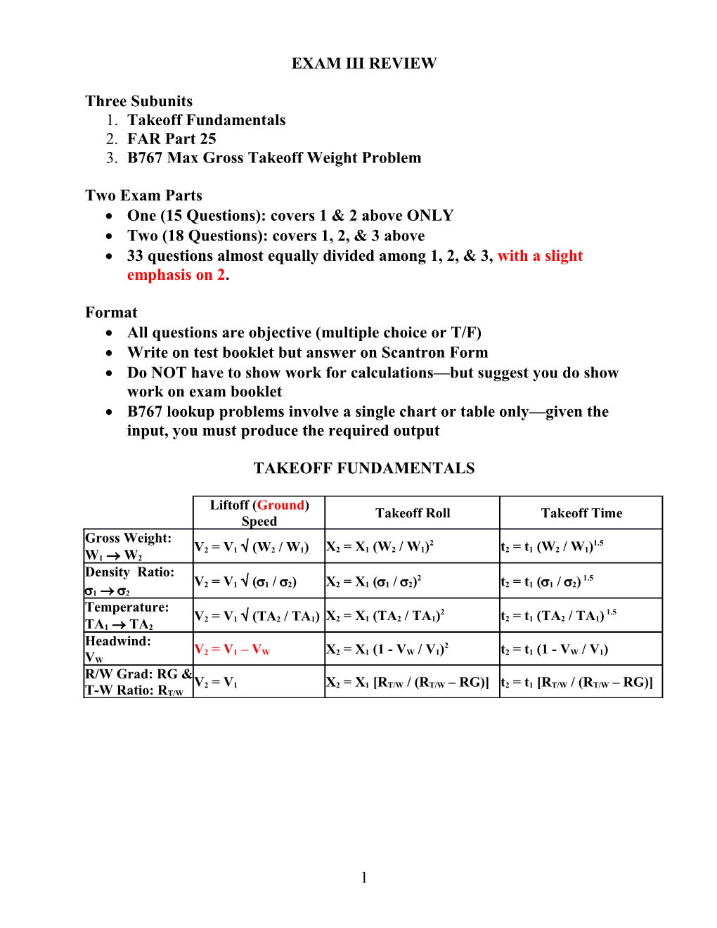 3. B767 Max Gross Takeoff Weight Problem