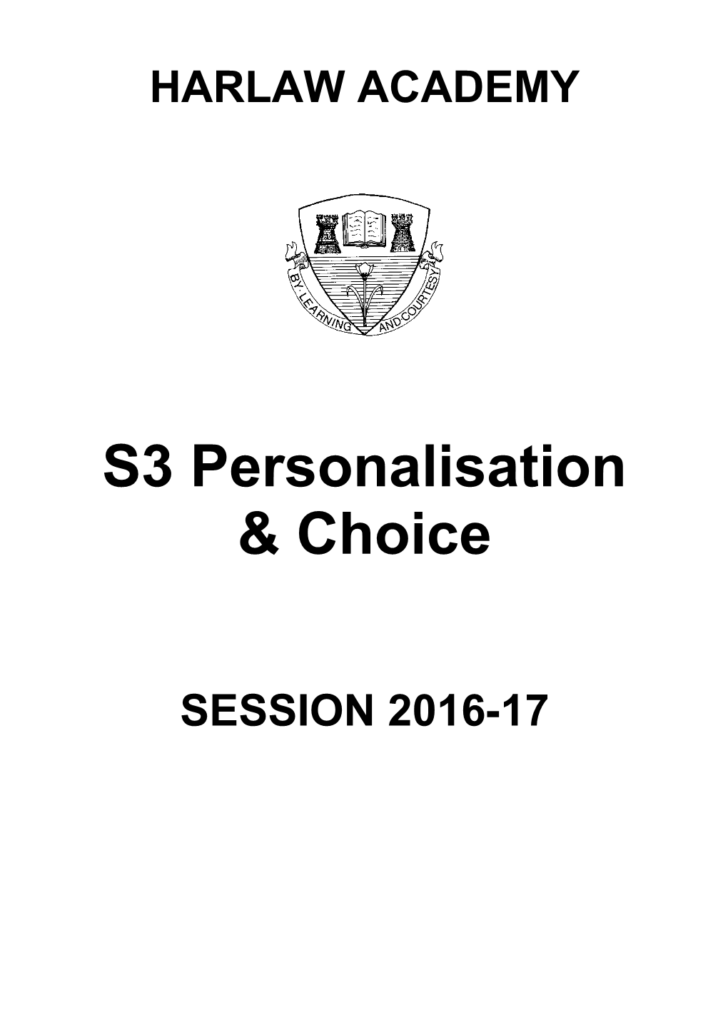 S3 Personalisation & Choice