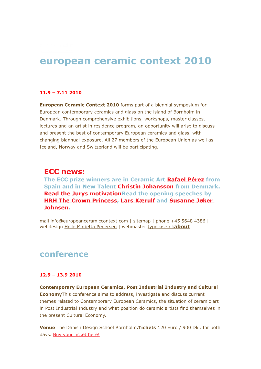 European Ceramic Context 2010