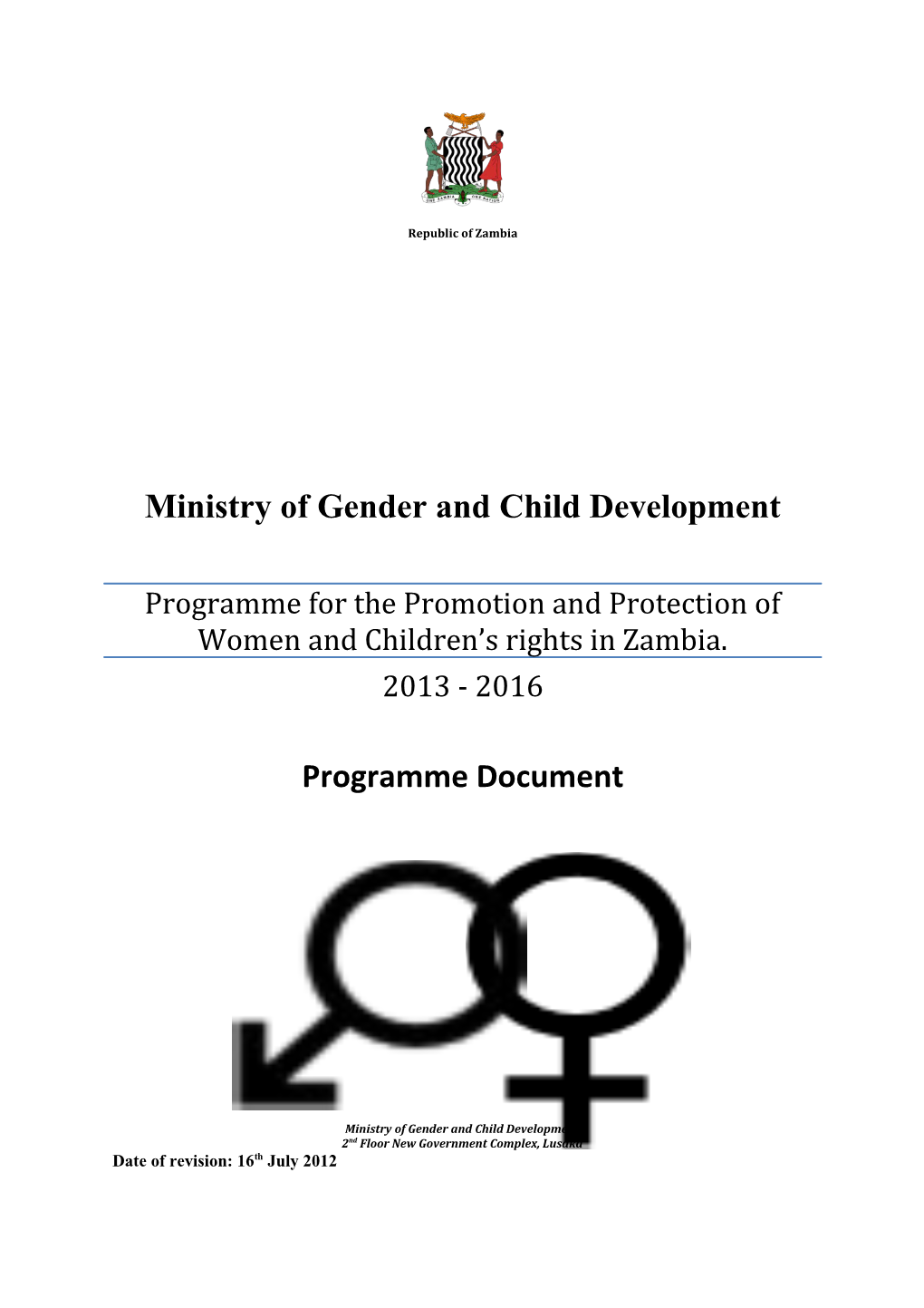Ministry of Gender and Child Development