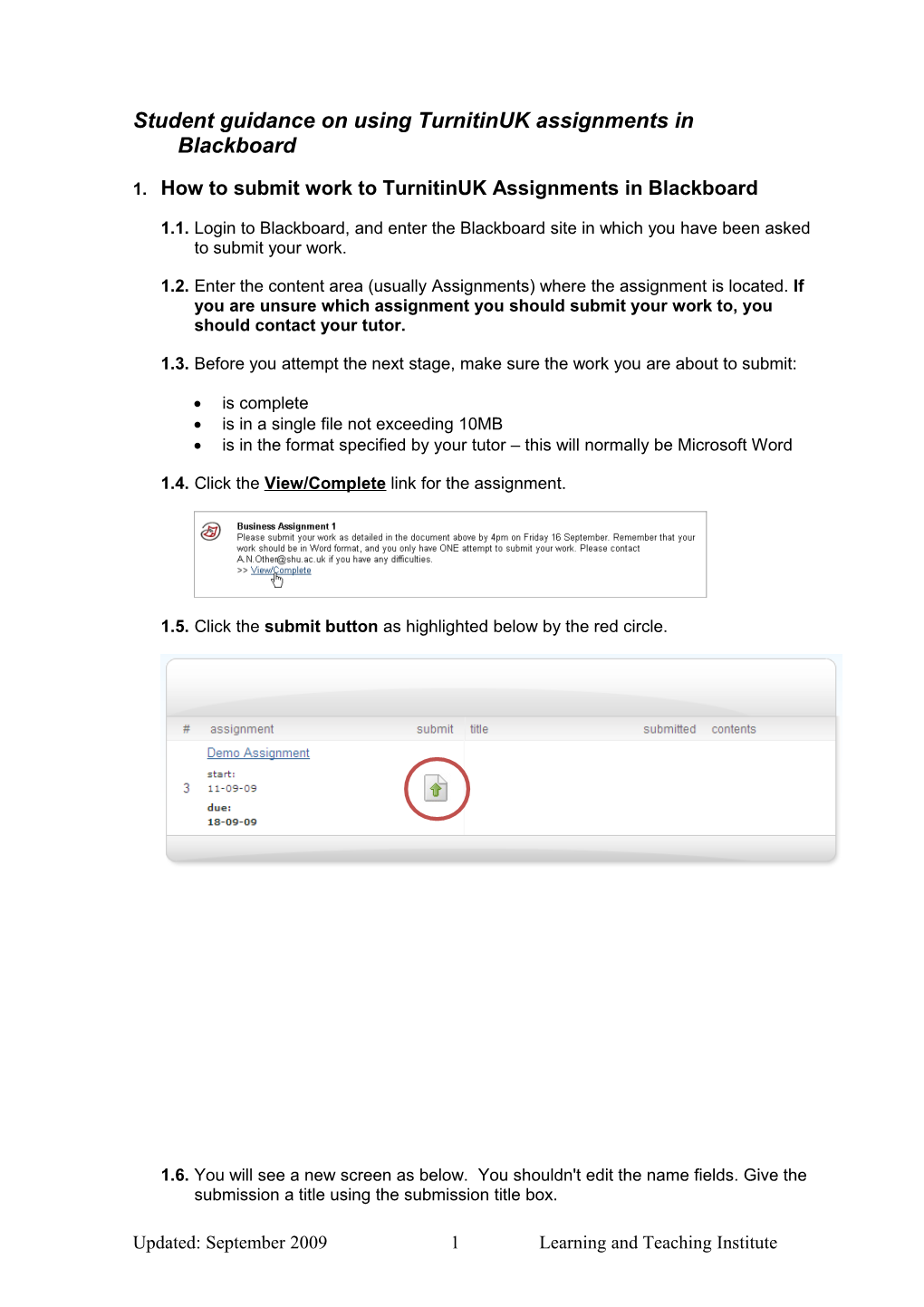 Information for Students on How to View and Use Your Originality Report Provided by Turnitinuk