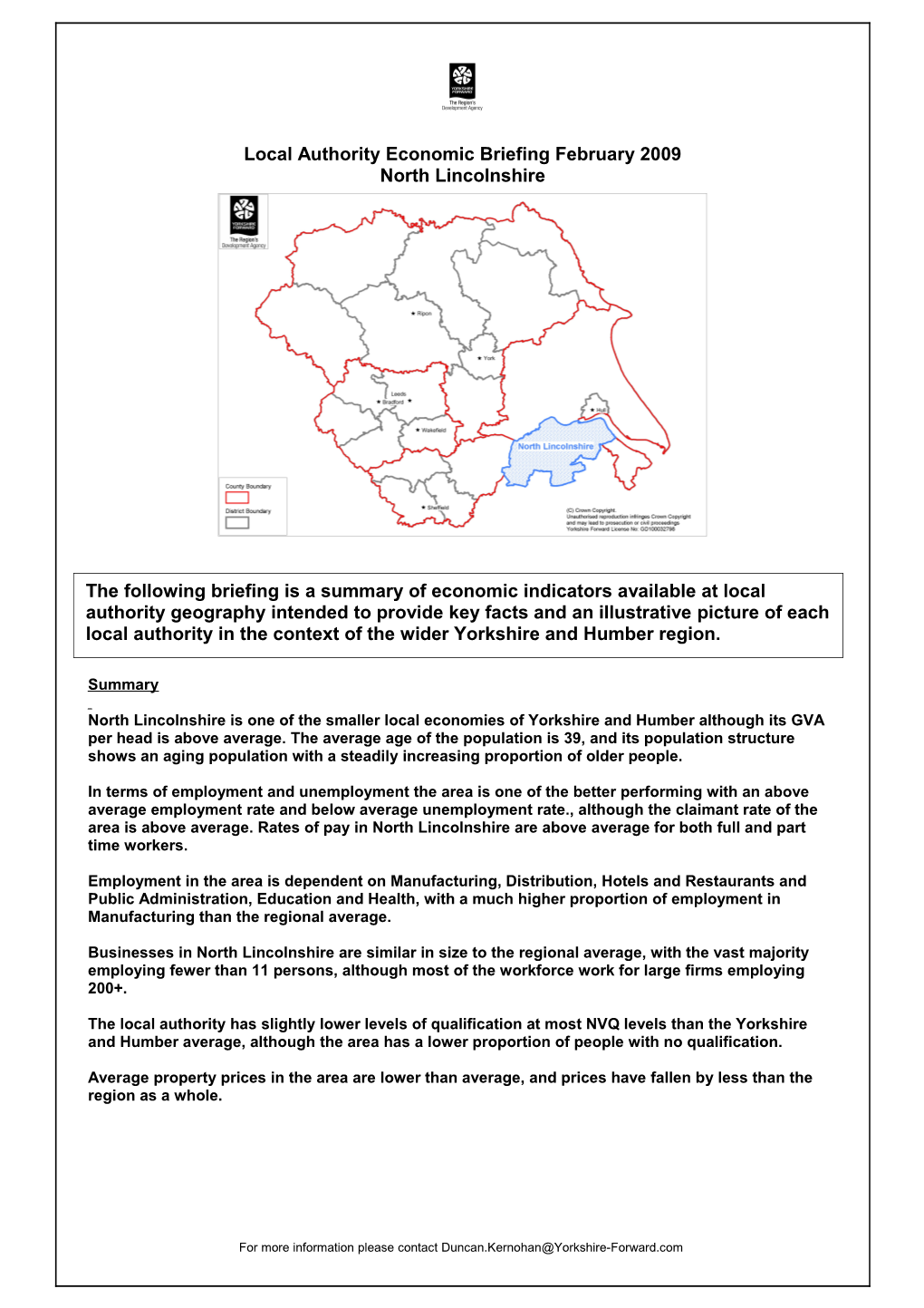 Employment Data Report for Parliamentary Constituency : Sheffield, Hallam Co Const