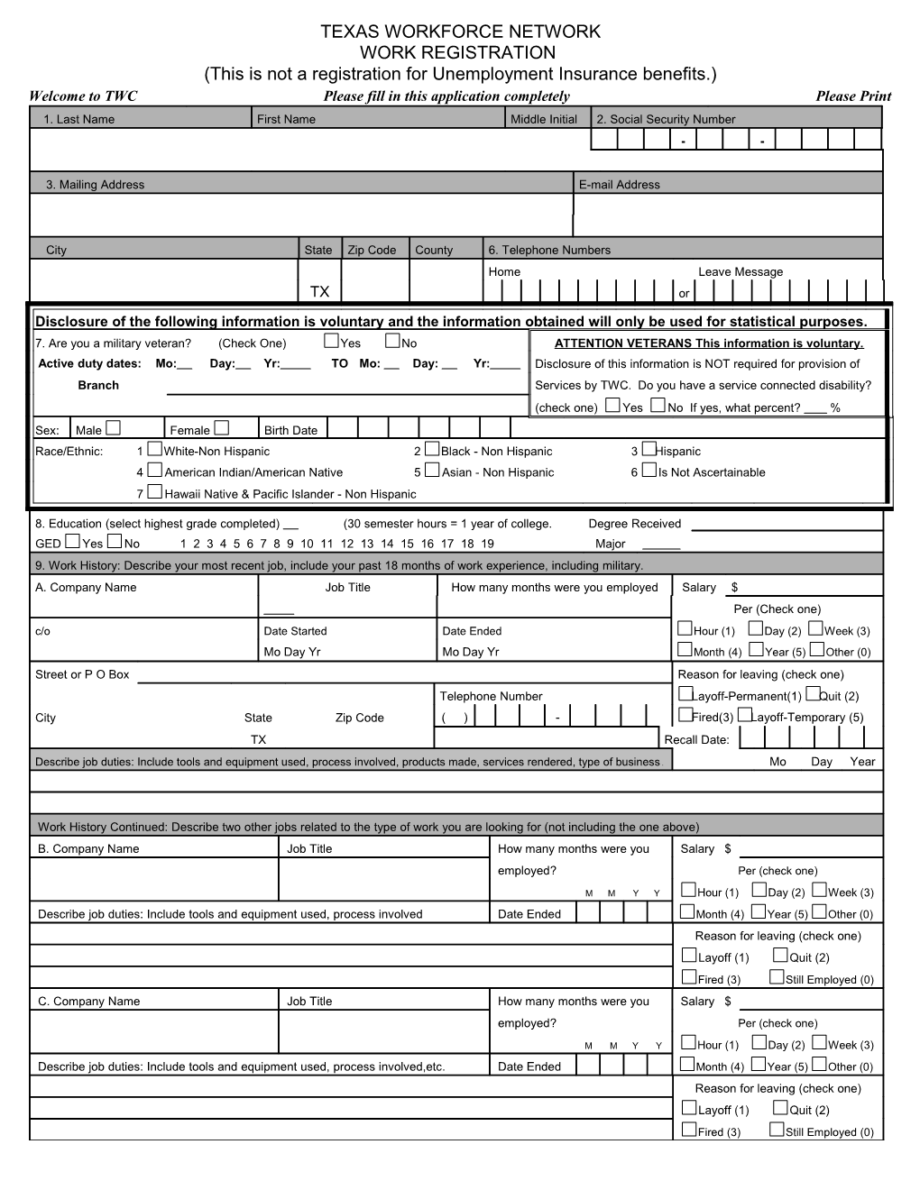 Texas Workforce Commission