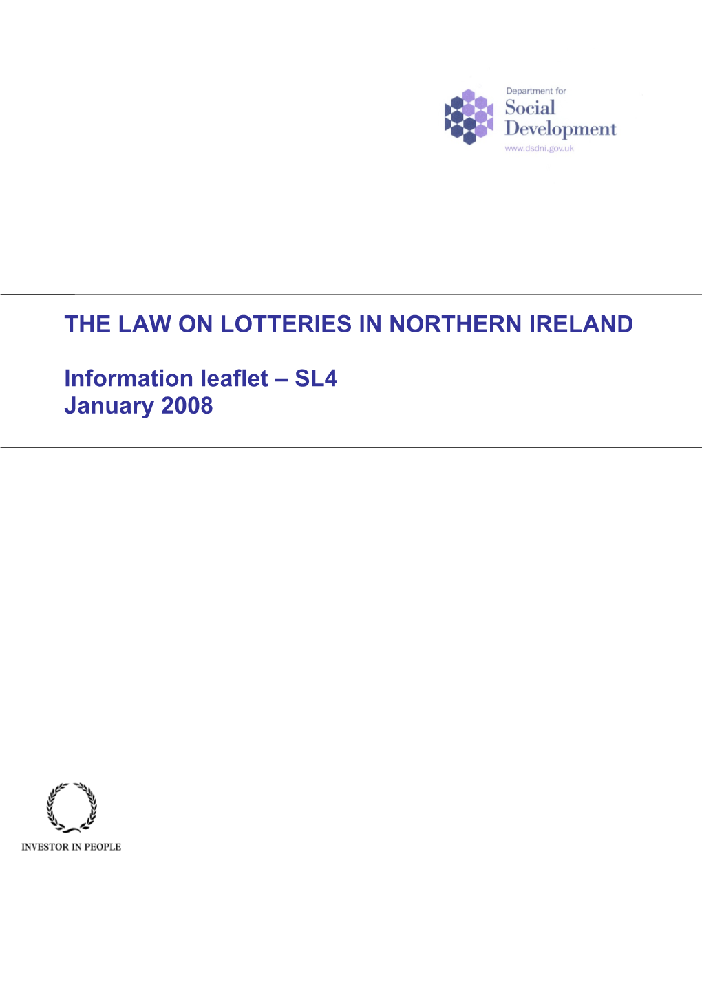 Lotteries and the Law