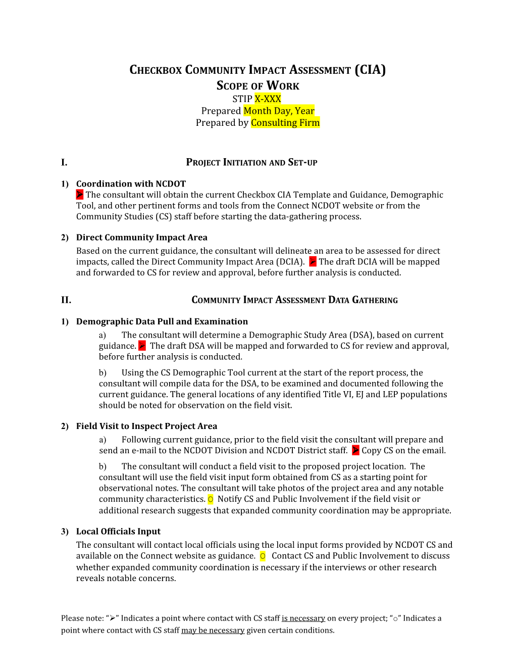 Checkbox Community Impact Assessment (CIA)