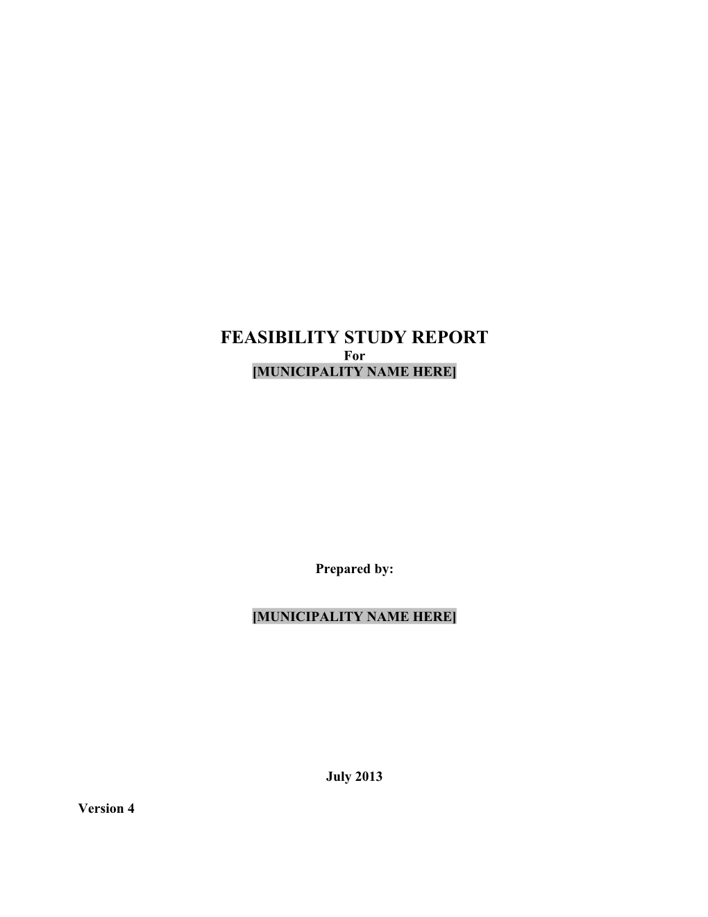 Feasibility Study Report