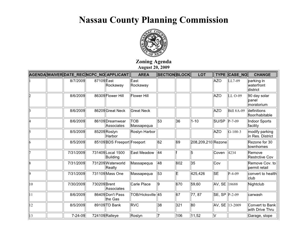 Nassau County Planning Commission