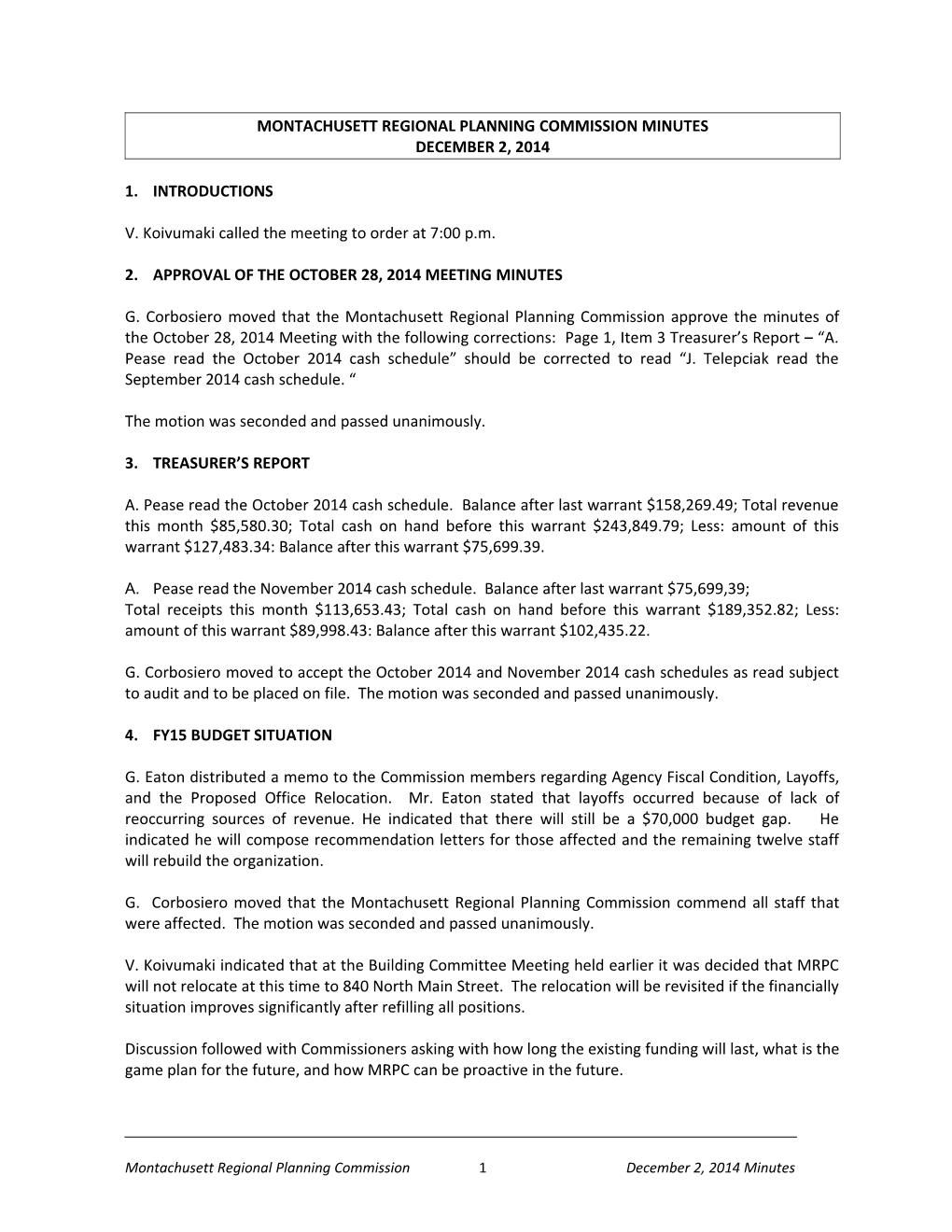 Montachusett Regional Planning Commission