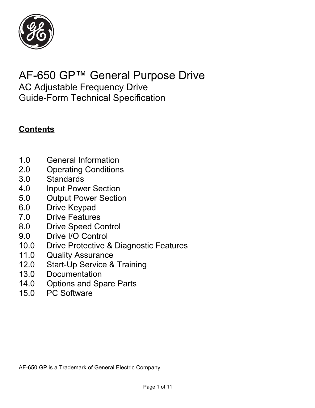 AF-650 GP General Purpose Drive