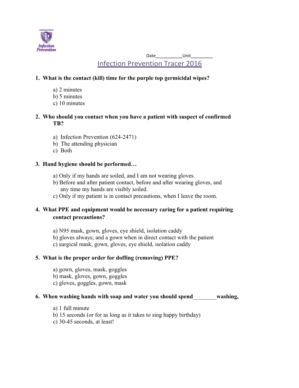 1. What Is the Contact (Kill) Time for the Purple Top Germicidal Wipes?