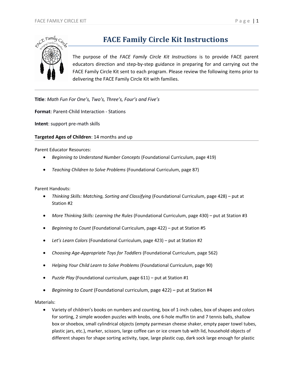 Title:Math Fun for One S, Two S, Three S, Four S and Five S