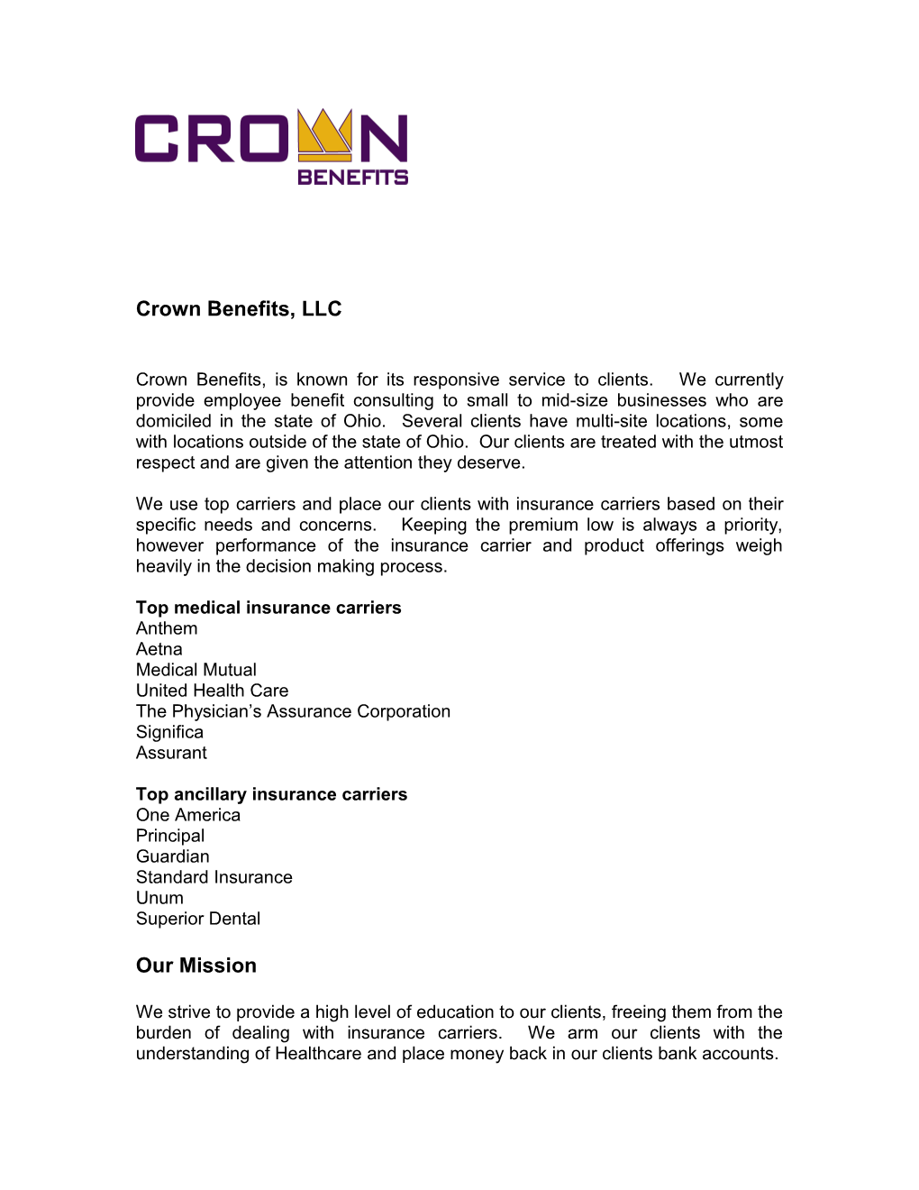 Crown Benefits, LLC