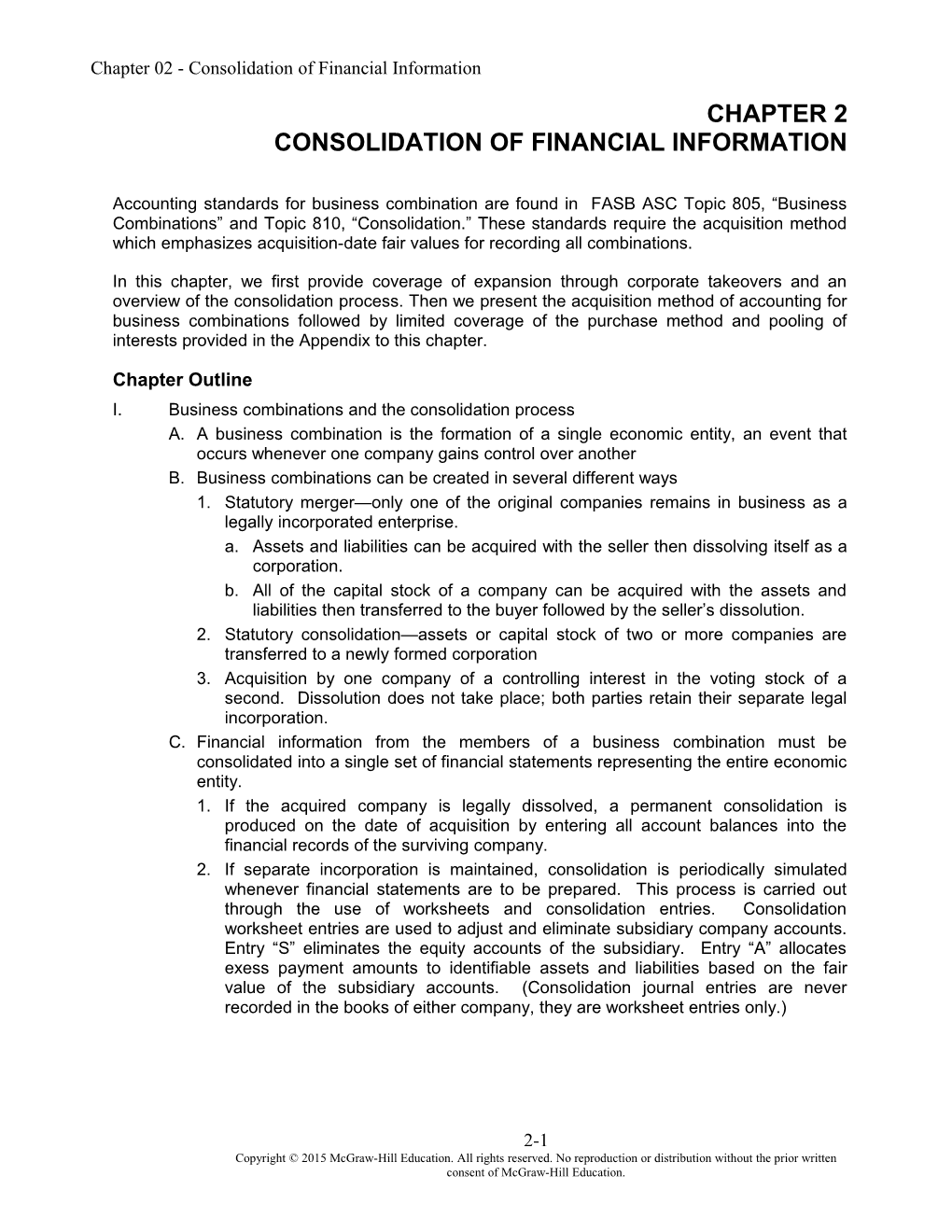 Chapter 02 - Consolidation of Financial Information s1